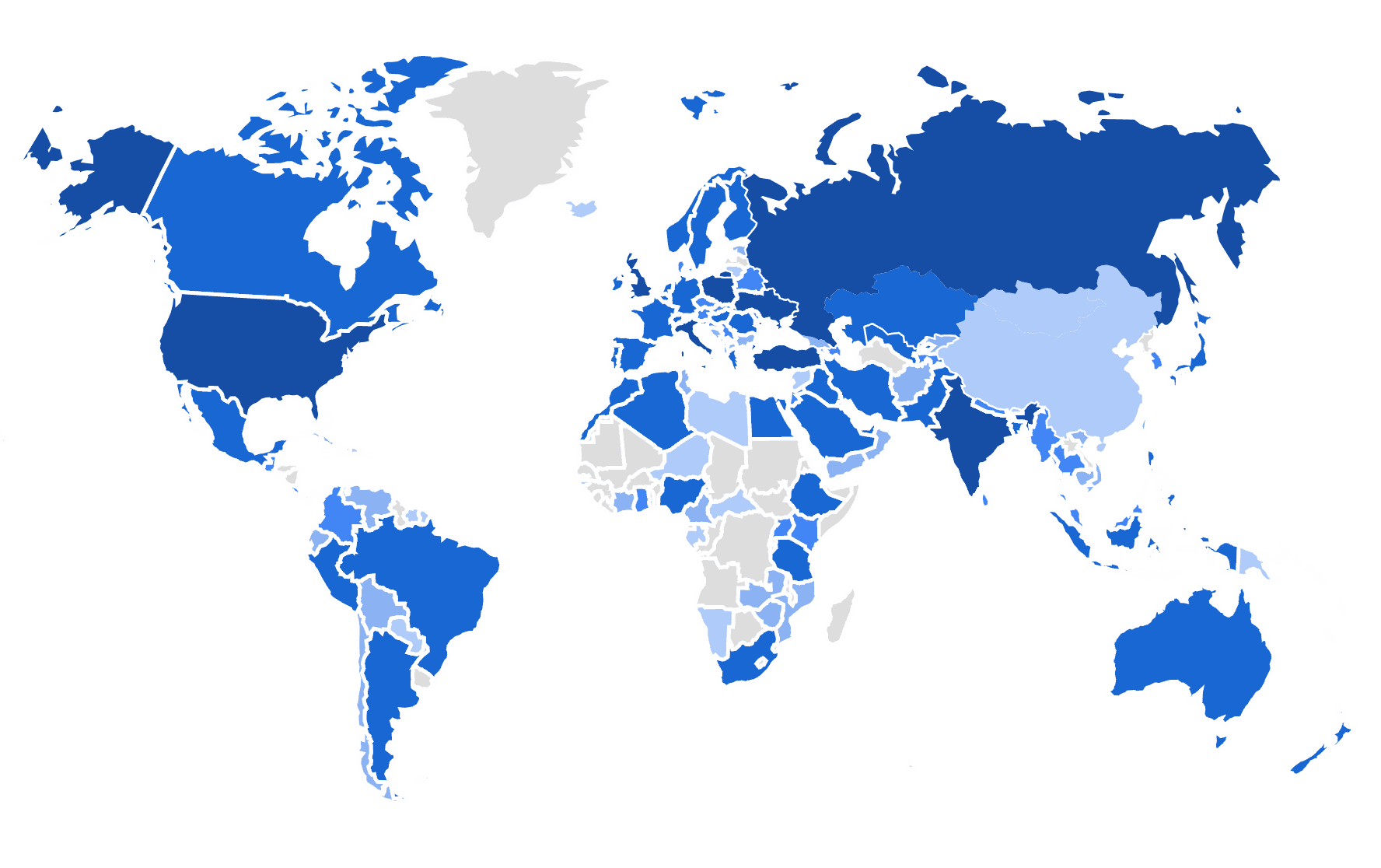 Application usages map Application usages map