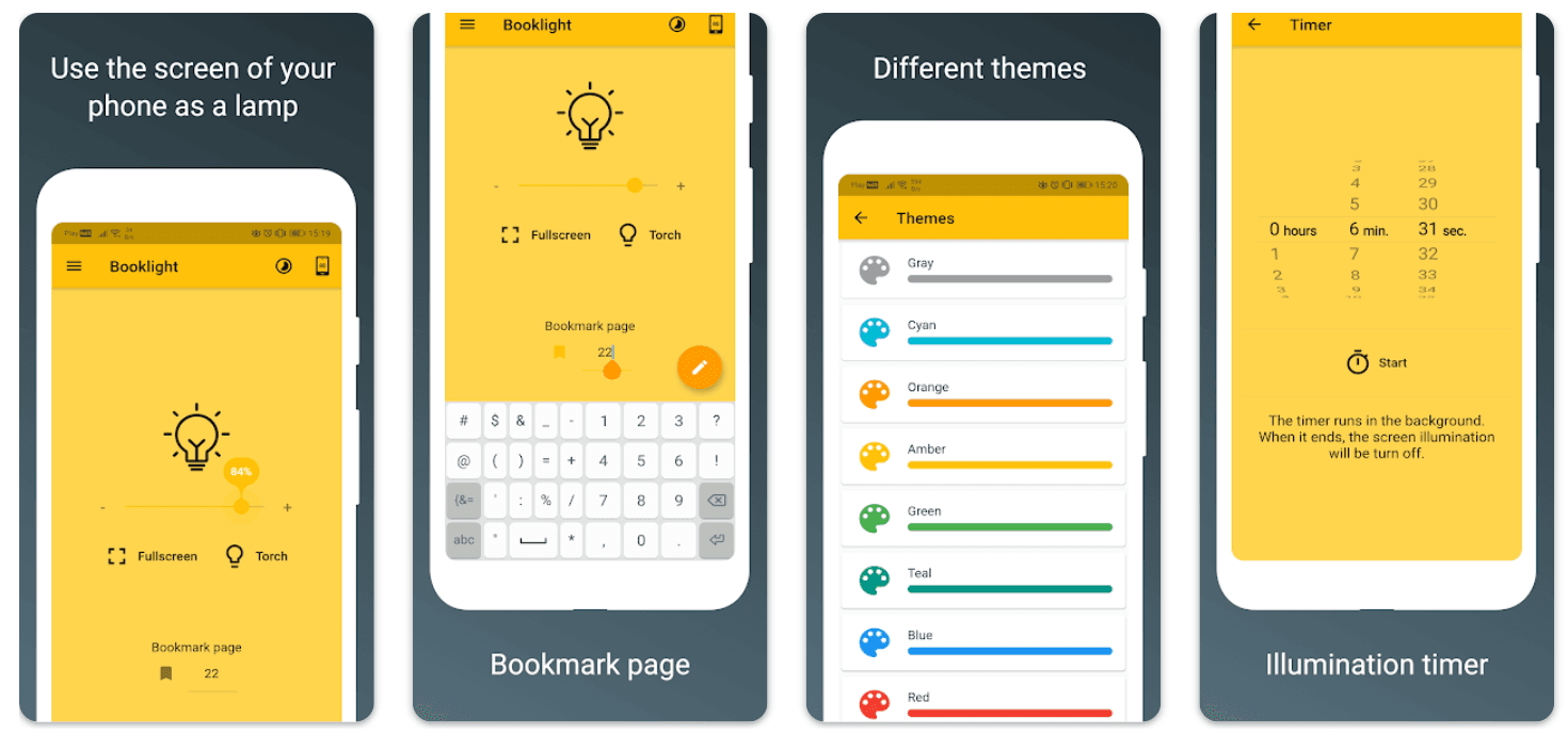 Booklight features Booklight features